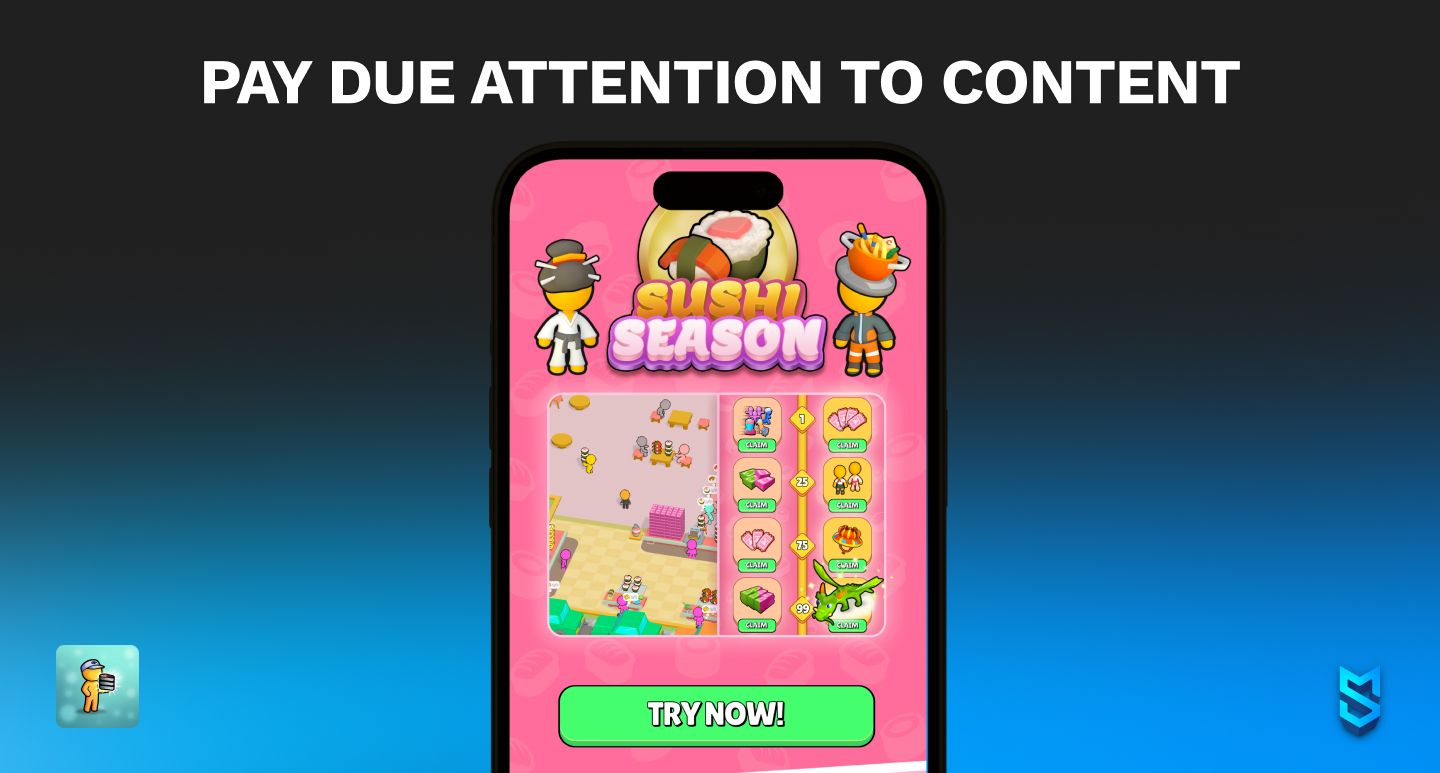 Pay due attention to content