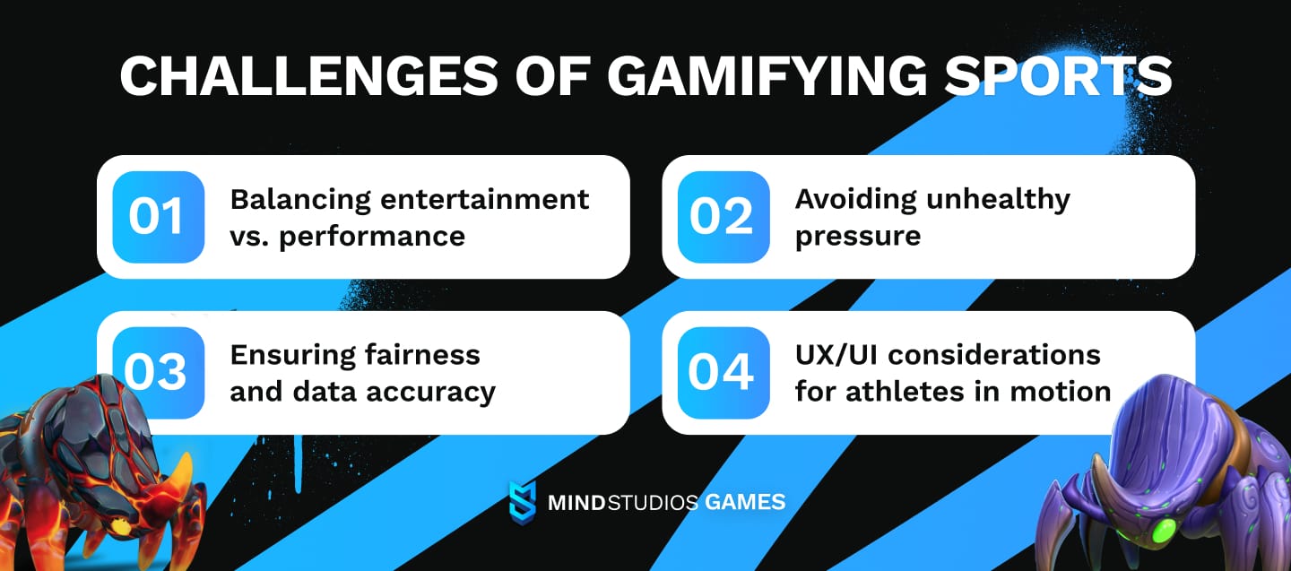 Challenges of gamifying sports