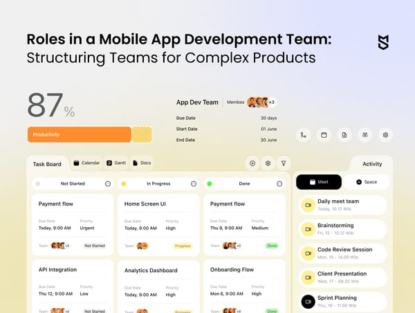 Roles in a Mobile App Development Team: Structuring Teams for Complex Products